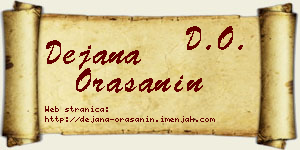 Dejana Orašanin vizit kartica